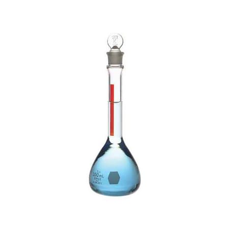 Kimble Chase Volumetric Flask, 100mL, Clear, PK12 28013-100