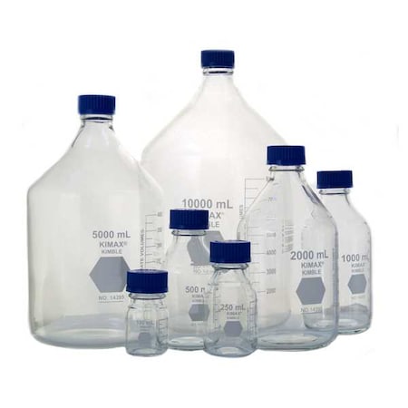 Kimble Chase Media Bottle, 10000mL, 410mm H 14395-10000