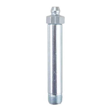 Westward Grease Fitting, Straight, Stl, 2-5/8"L, PK10 52NZ83