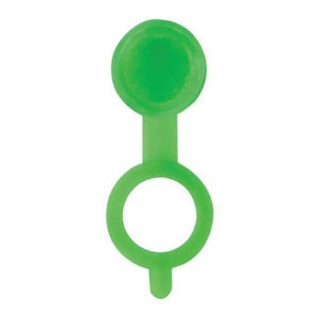 Westward Fitting Cap, 45 Deg., PP, 55/64" L, Grn, PK10 52NZ18