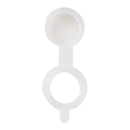 Westward Fitting Cap, 45 Deg., PP, 55/64" L, Wht, PK10 52NZ19