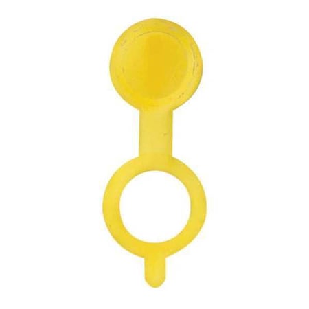 Westward Fitting Cap, 90 Deg., PP, 55/64"L, Yllw, PK10 52NZ20