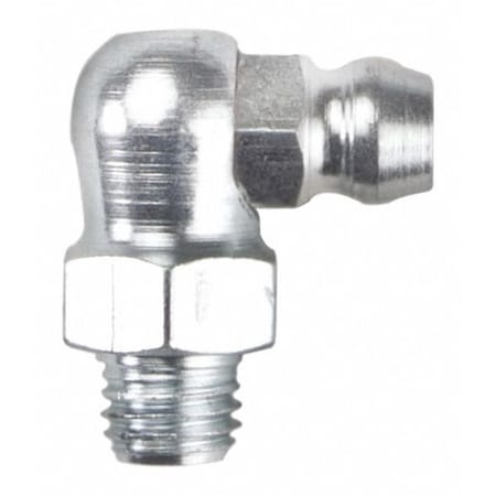 Westward Grease Fitting, 90 Deg., Stl, 49/64" L, PK10 52NZ48