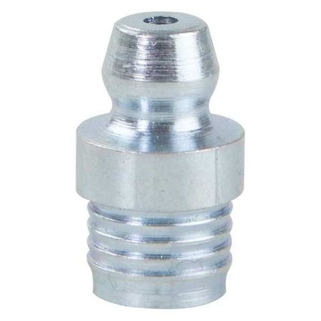 Westward Grease Fitting, Straight, Stl, 5/8" L, PK10 52NZ55