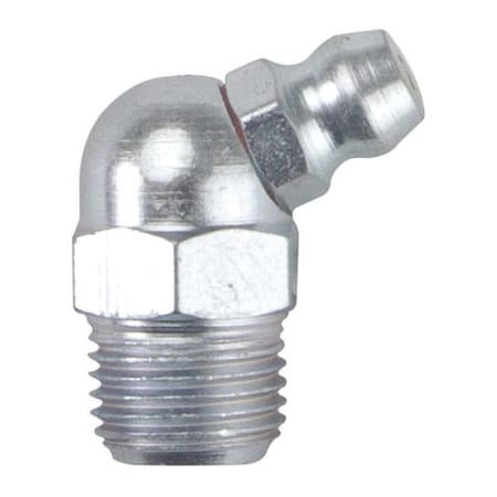 Westward Grease Fitting, 65 Deg., Stl, 55/64" L, PK10 52NZ61