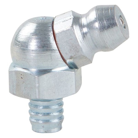 Westward Grease Fitting, 65 Deg., Stl, 45/64" L, PK10 52NZ65