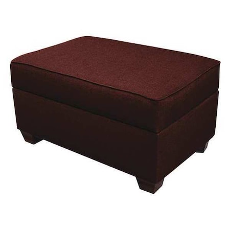 Duobed 24" x 36" Storage Ottoman, Brick Red MSOS-TC