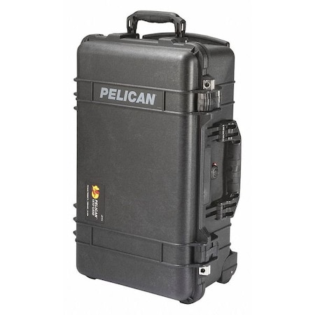 Pelican Black Protective Case, 22"L x 14"W x 9"D 1510TP