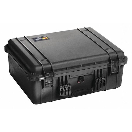 Pelican Black Protective Case, 20.66"L x 17.2"W x 8.40"D 1550TP