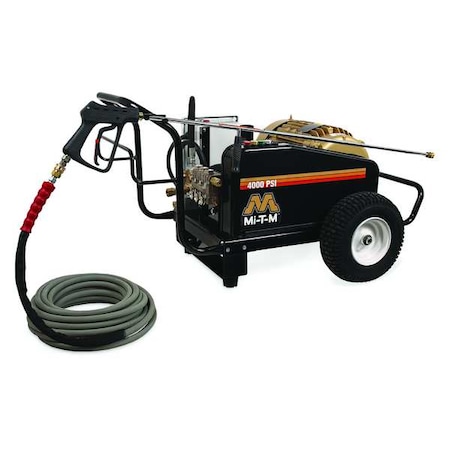 Mi-T-M Heavy Duty 4000 psi 3.9 gpm Cold Water Electric Pressure Washer CW-4004-1ME3