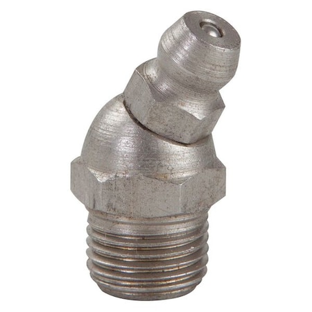 Westward Grease Fitting, 30 Deg., SS, 29/32" L, PK10 52PA20