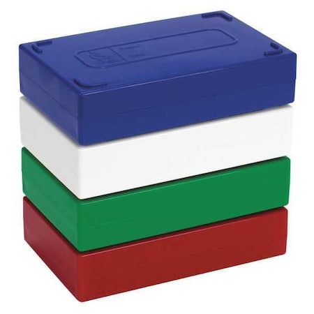 Heathrow Scientific Microscope Slide Box, 25 Slots, Blue HS15989A