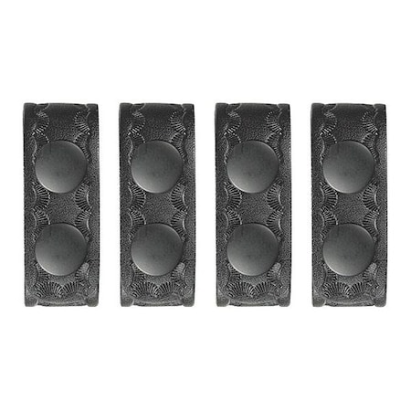 Heros Pride Belt Keeper, Synthetic Leather, Black, Universal, Snap 1499WB