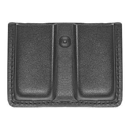 Heros Pride Magazine Pouch, Synthetic Leather, Black, L, Open 1438P