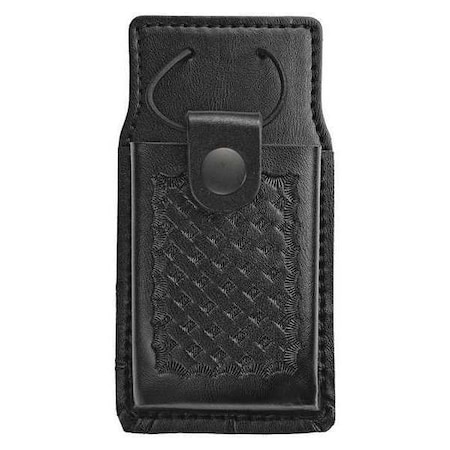 Heros Pride Radio Pouch, Leather, Black, M, Snap 1440BWB