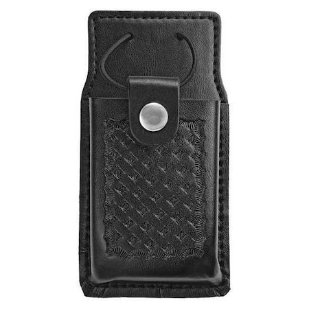 Heros Pride Radio Pouch, Leather, Black, M, Snap 1440BWN