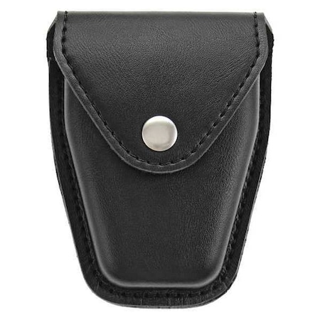 Heros Pride Handcuff Pouch, Synthetic Leather, Black, L, Snap 1452PN