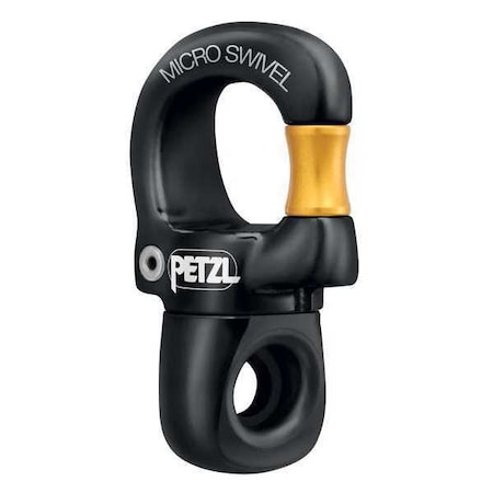 Petzl Swivel Protector, Aluminum, Plastic, Black P58 XSO