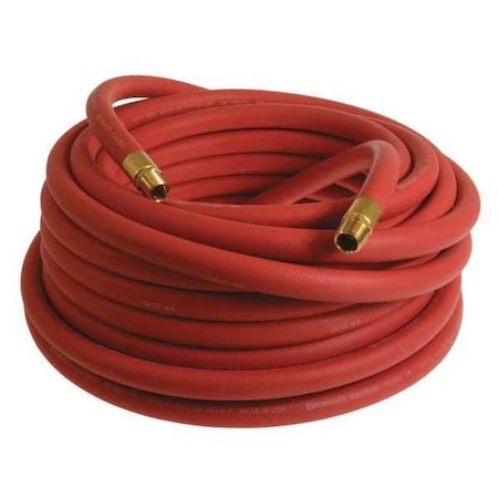 Continental 3/4" x 100 ft EPDM Coupled Air Hose 250 psi Red HZR07525-100-11-G