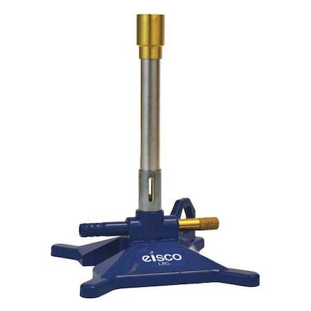 Eisco Scientific No Tip Bunsen Burner, Iron, LP Fuel CH0993LP