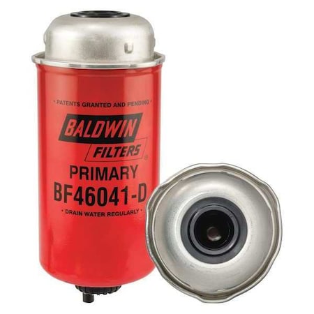 Baldwin Filters Fuel/Water Separator, 3-3/32" Height BF46041-D