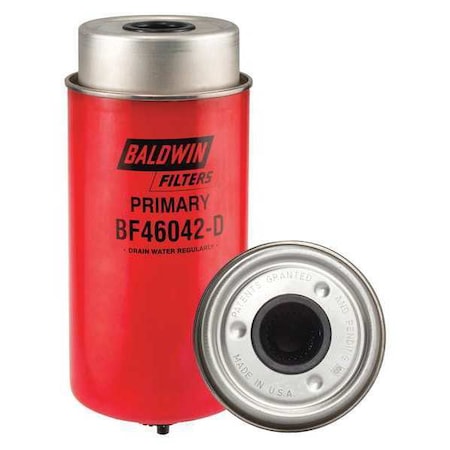 Baldwin Filters Fuel/Water Separator, 3-3/4" Height BF46042-D
