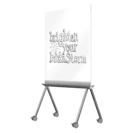 Ghent Dry Erase Board, Plastic, 68 1/2 in, 36 in, No Frame Frame, White, Gloss RM36SAWHN