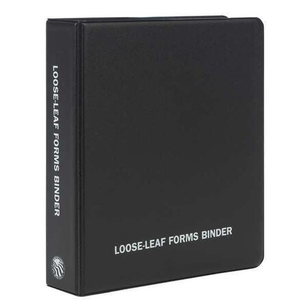 Jj Keller Forms Binder, Hard Surface, Black 3788