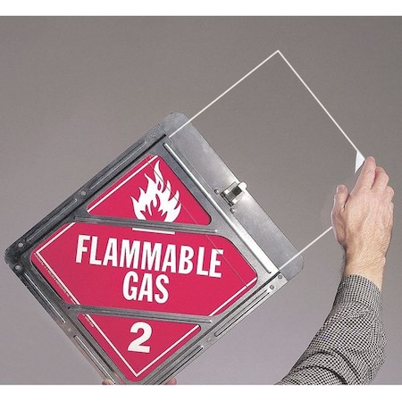 Jj Keller Placard Shield, Polycarbonate, 10 11/16 in W x 10 11/16 in H 49241