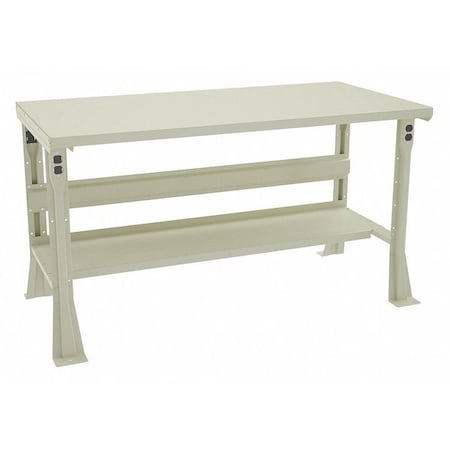 Tennsco Workbench, Steel, 60" W, 30" D WB-2-3060S