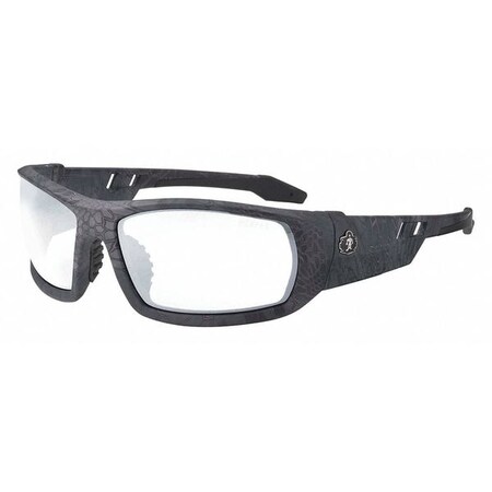 Ergodyne Safety Glasses, Odin, Clear Scratch-Resistant Lens, Polycarbonate, Kryptek Typhon Camo ODIN