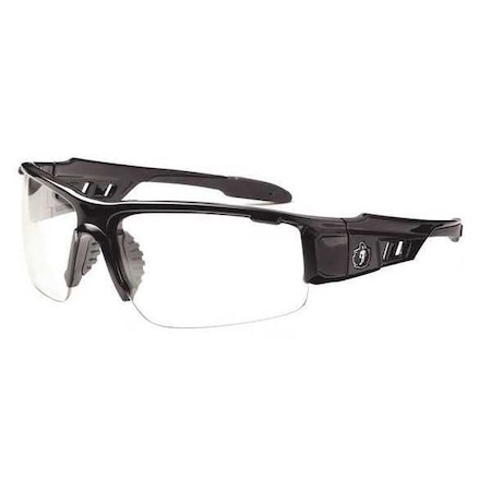 Ergodyne DAGR-AF, Safety Glasses, Anti-Fog, Clear Lens, Black Frame, Half-Frame DAGR-AF