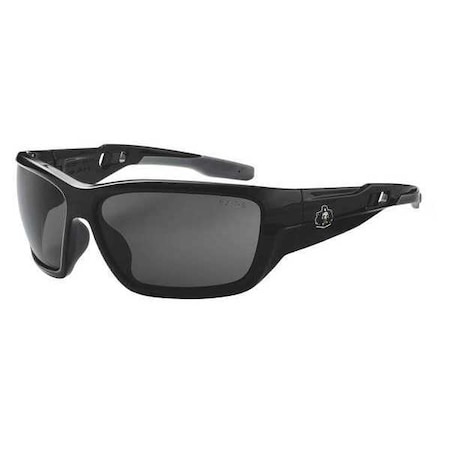 Ergodyne Baldr, Safety Glasses, Polarized, Gray Lens, Black Frame, Full-Frame BALDR