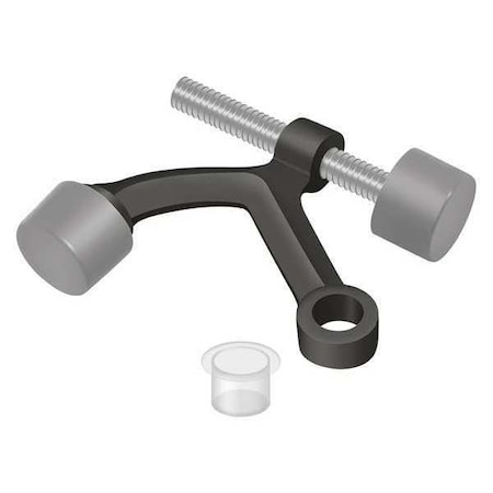 Deltana Door Stop, Brass, Bronze, 1-7/8"H x 3/4"W HP70U10B