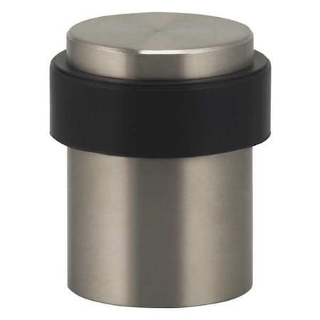 Omnia Door Stop, Steel, Silver, 1-3/8"H x 1"W 7610.32D