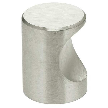 Omnia Cabinet Knob, Stainless Steel, Satin Stainless Steel, Proj. 1" 9153/18.32D