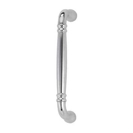 Omnia Pull Handle, 1-1/2" Proj., Brass, Chrome, Threaded Holes 9040/128.26
