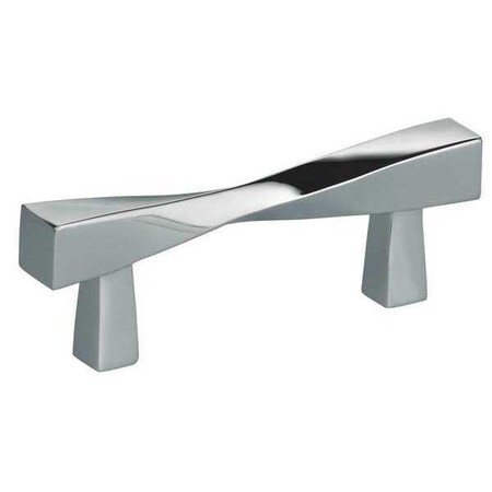 Omnia Pull Handle, 1-3/8" Proj., Brass, Chrome, Threaded Holes 9009/70.26