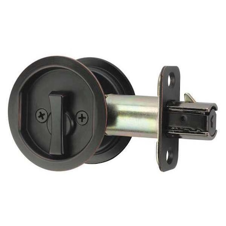 WESLOCK Pocket Door Lock, Steel, Brown 00677X1X1