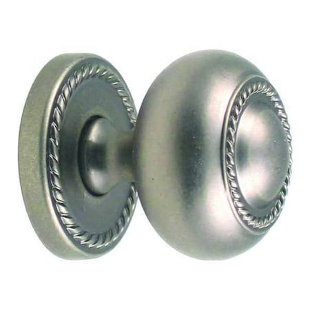 Rusticware Cabinet Knob, Zinc, Satin Nickel, Proj. 1-1/8" 905SN