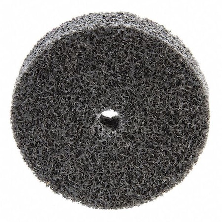 Scotch-Brite Unitized Wheel, 2 in Dia, 1/2 in W, 1/4 in Arbor Hole 7000000721