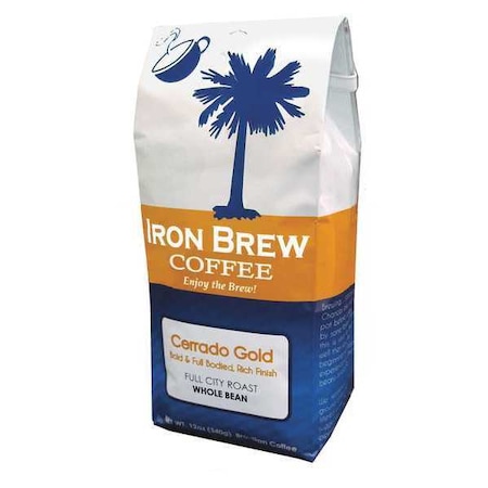Iron Brew Coffee, 0.12 oz. Net Weight, Whole Bean B-12CGWB