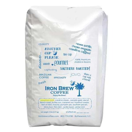 IRON BREW Coffee, 4.59 lb. Net Weight, Ground C-1CT5DCF