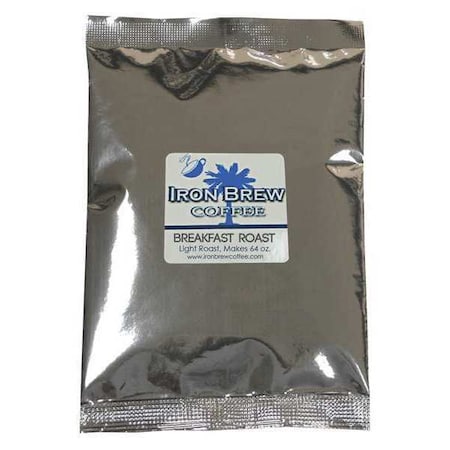 Iron Brew Coffee, 1.73 lb. Net Weight, Ground, PK50 C-50CTBRK-NF