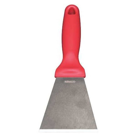 Remco Scraper, SS, 3" Blade W, Red 69724