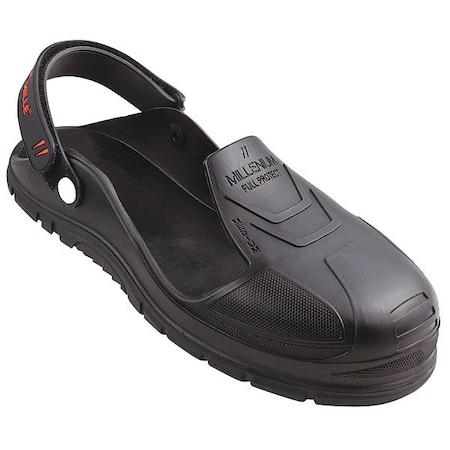 Gaston Mille Overshoes, Steel Toe, PU Material, 2 in Height, Slip On Closure, Lug Sole, Black, 6-1/2 to 10 MFPU-M