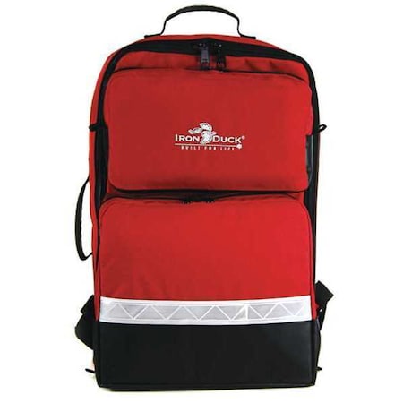 Iron Duck Trauma Bag, Nylon, 14 in L, 8 in W, Red 35132-RD