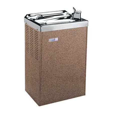 Oasis On-Wall Single Drinking Fountain, 1 Level, 9 1/2 in D, 44 7/8 in H, 17 5/16 in W PLF14MH