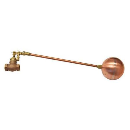 Zoro Select Float Valve, 3/4" Size, FNPT, 16" Rod L GHF75