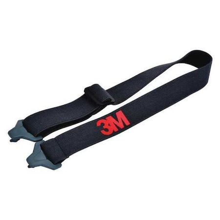 3M Replacement Strap, Blk, Cloth, PK10 GG500-ClthStrap